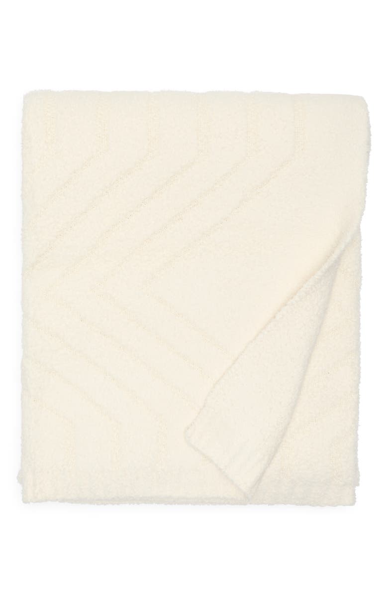 Barefoot Dreams<sup>®</sup> CozyChic<sup>®</sup> Alvar Throw, Alternate, color, Cream