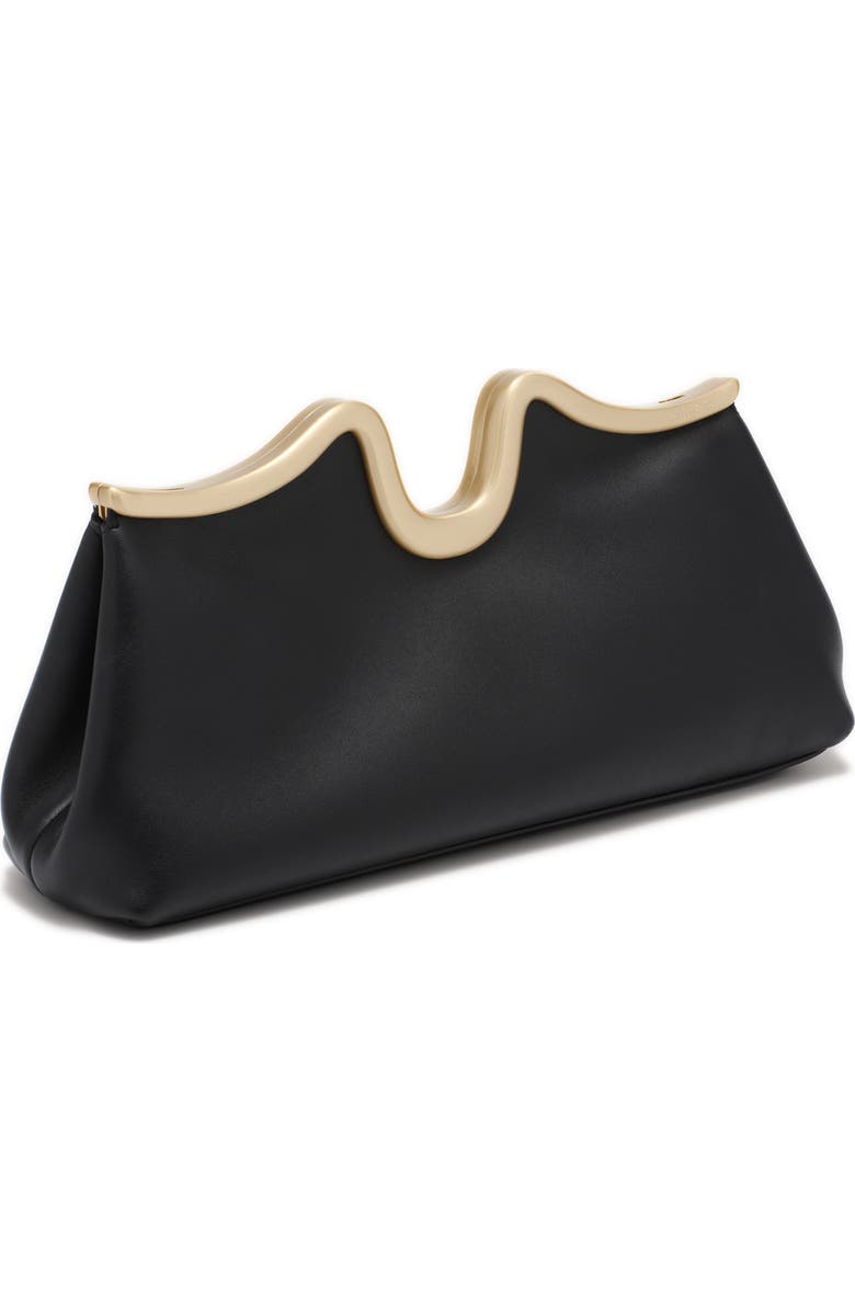 Cult Gaia Valma Leather Frame Clutch, Alternate, color,