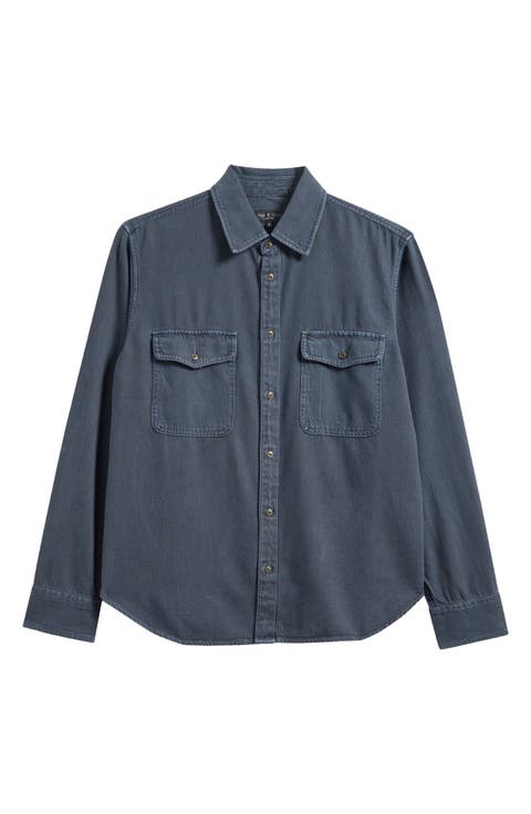 Jack Engineered Denim Button-Up Shirt
