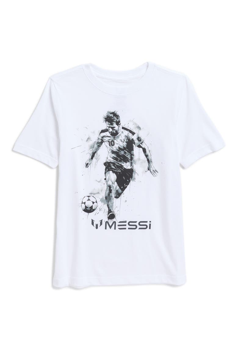 Kids' Messi Graphic T-Shirt, Main, color, BRIGHT WHITE