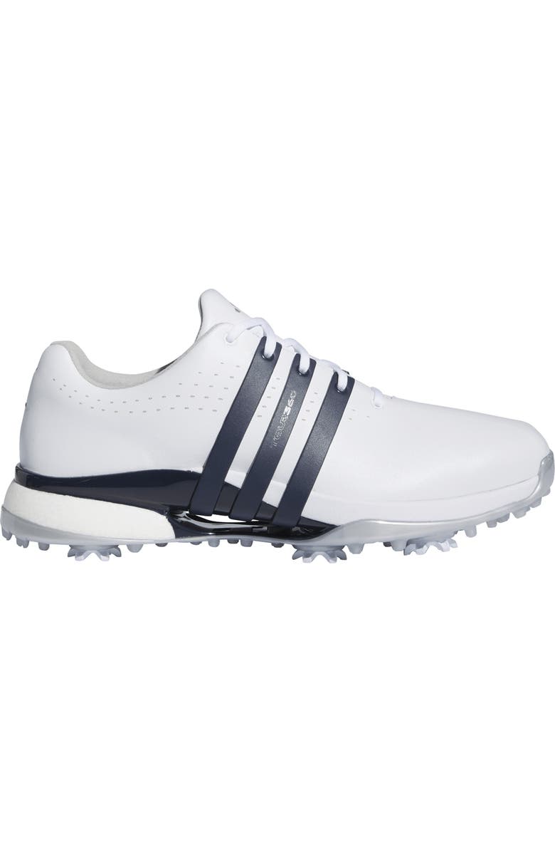 adidas Golf Tour360 24 Boost<sup>™</sup> Golf Shoe, Alternate, color, White/ Collegiate Navy/ Silver