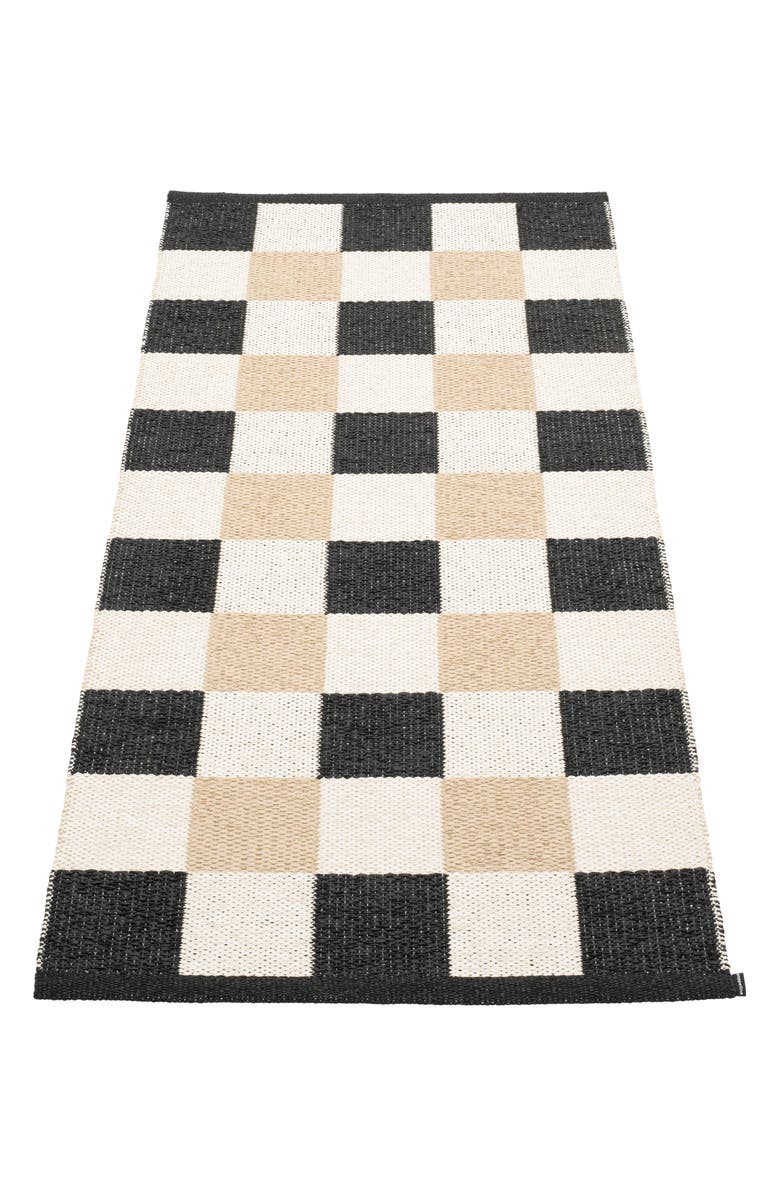 PAPPELINA Pix Reversible Indoor/Outdoor Rug, Main, color, Black Tones