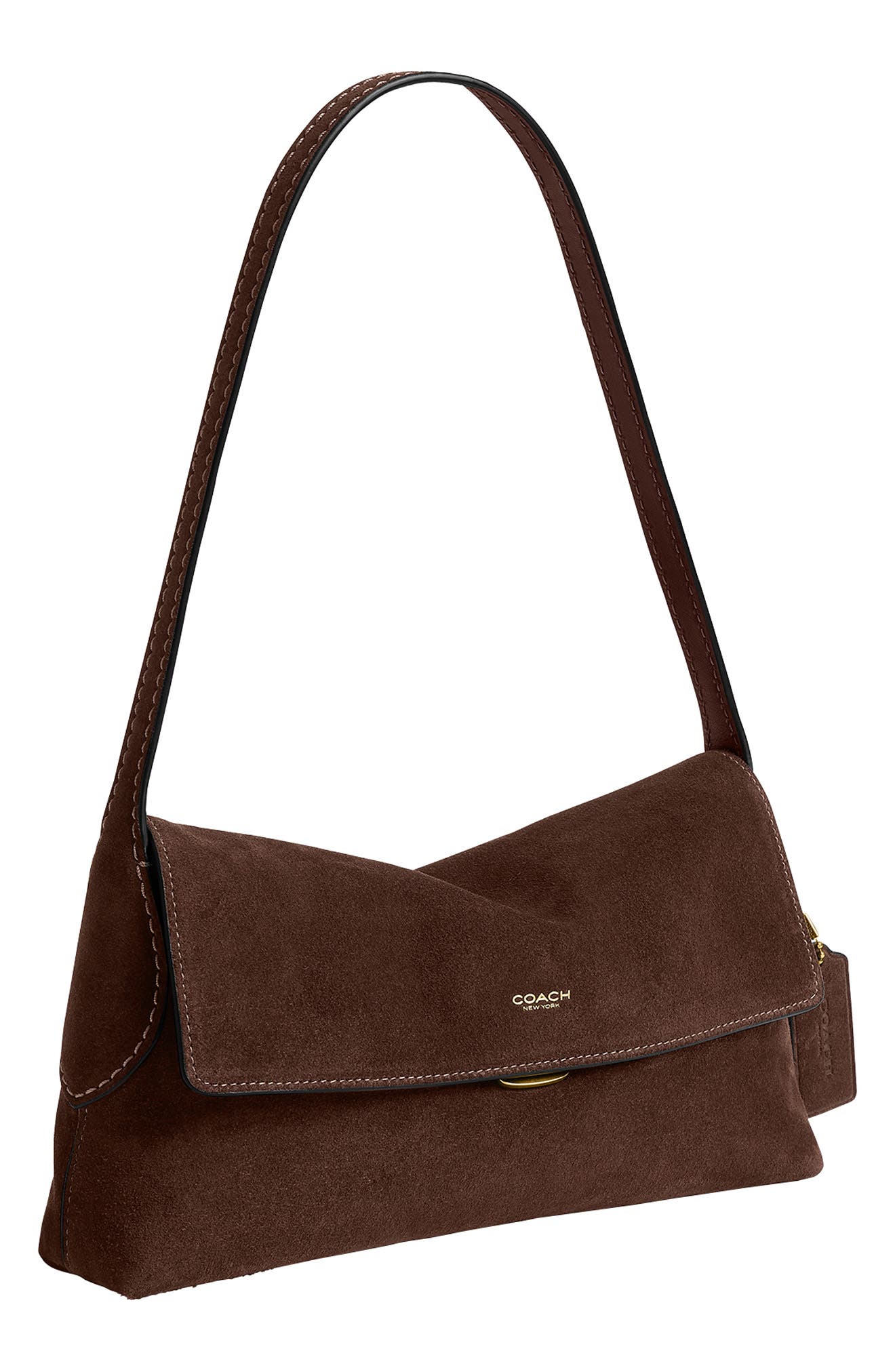 Chelsea 26 Leather Shoulder Bag, Alternate, color, B4/ DARK CHOCOLATE