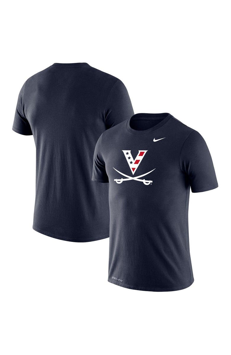 Nike Men's Nike Navy Virginia Cavaliers Red, White & Hoo Performance Legend T-Shirt, Main, color, 