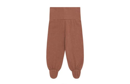 Vild House Of Little Organic Cotton Leggings With Feet In Clay Pink-beetroot Plant Dye