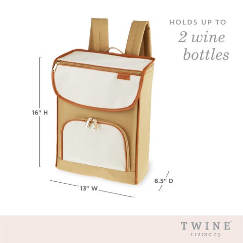 Twine Cooler Backpack In Beige