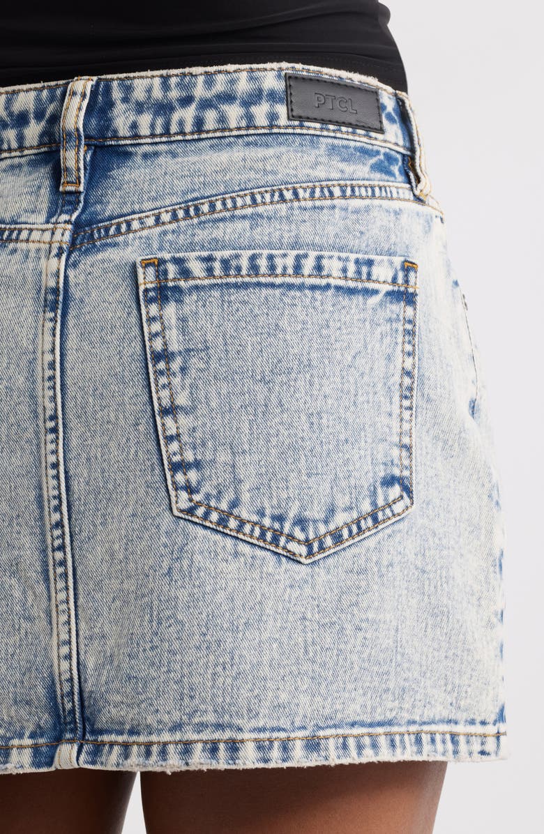 PTCL Ambar Grommet Denim Miniskirt, Alternate, color, Tinted Acid Wash