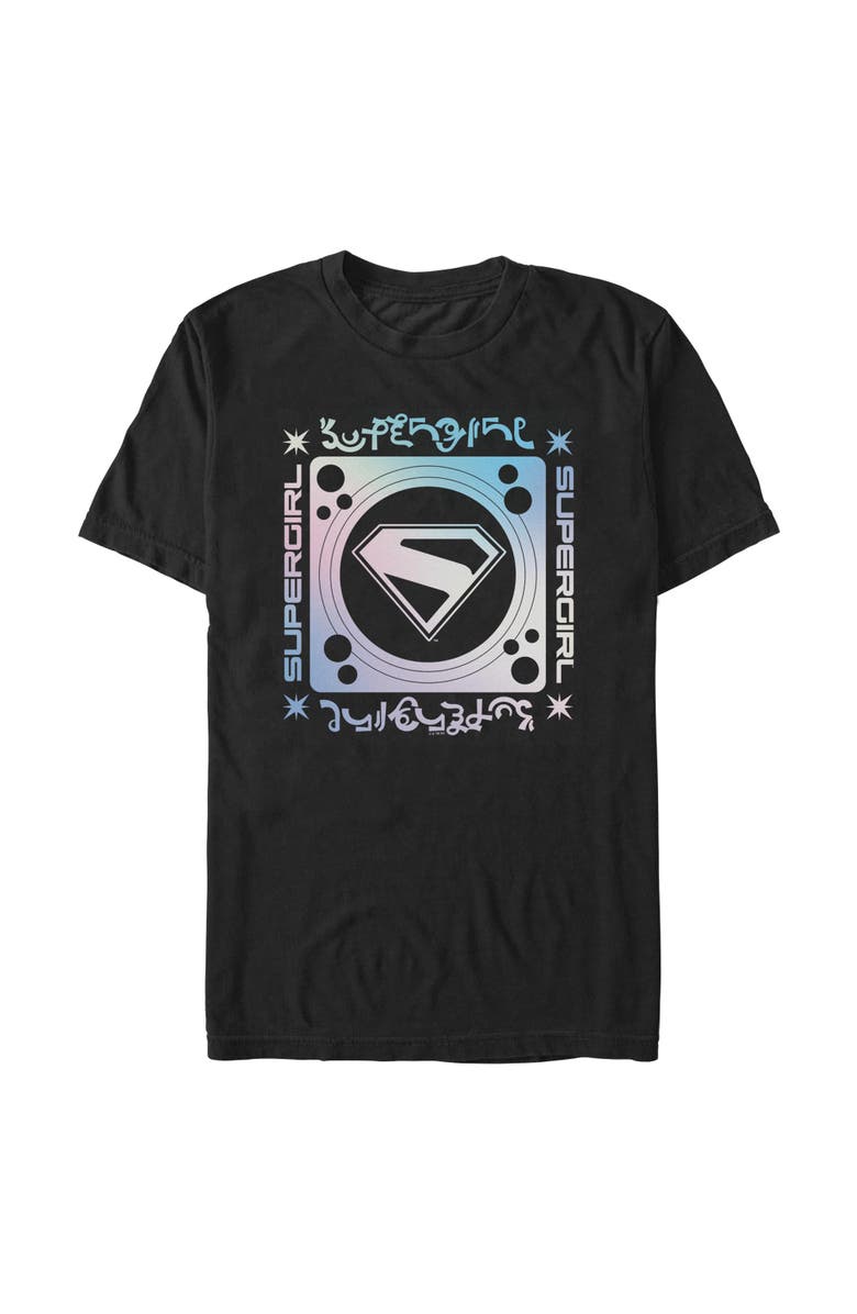 Supergirl Men's Supergirl Kryptonian Logo Graphic T-Shirt, Main, color, Black