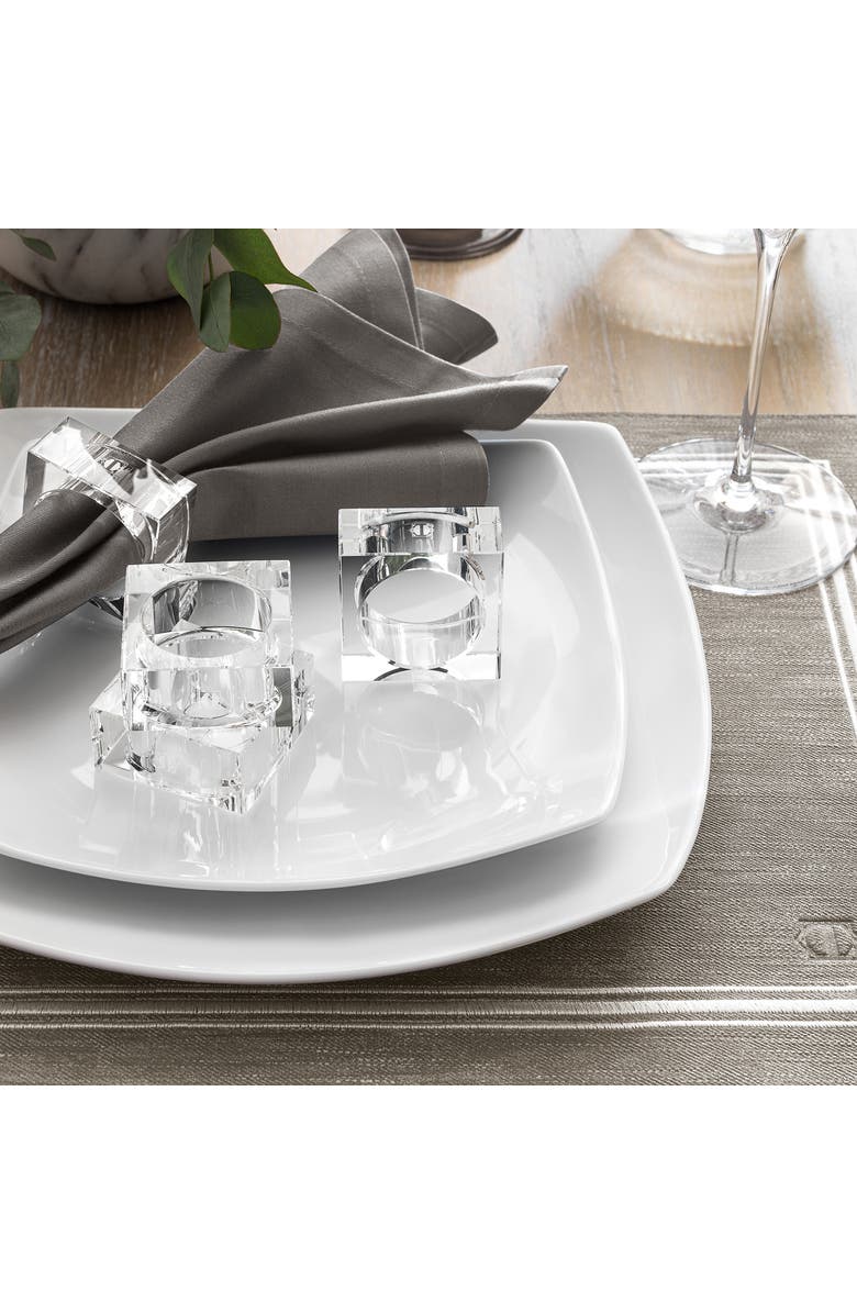 Togas William Napkin Ring Set, Alternate, color, White - Square