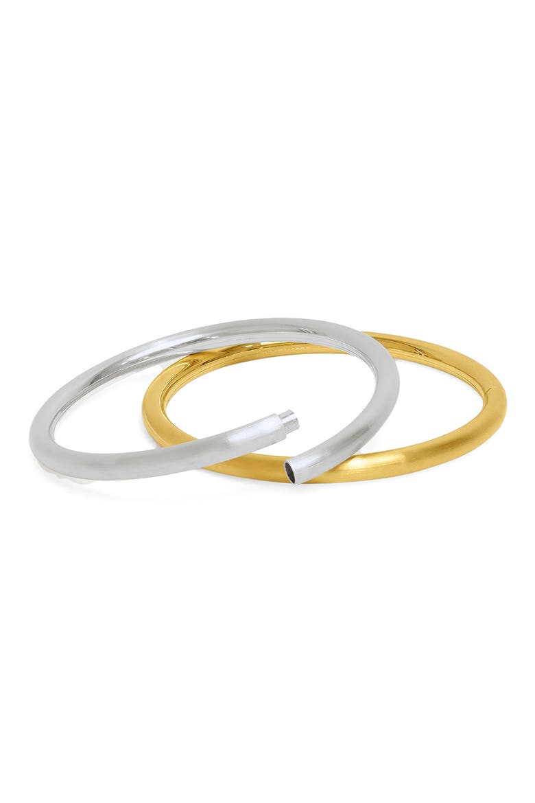 Twist Midi Dune Bangle Set, Alternate, color, GOLD