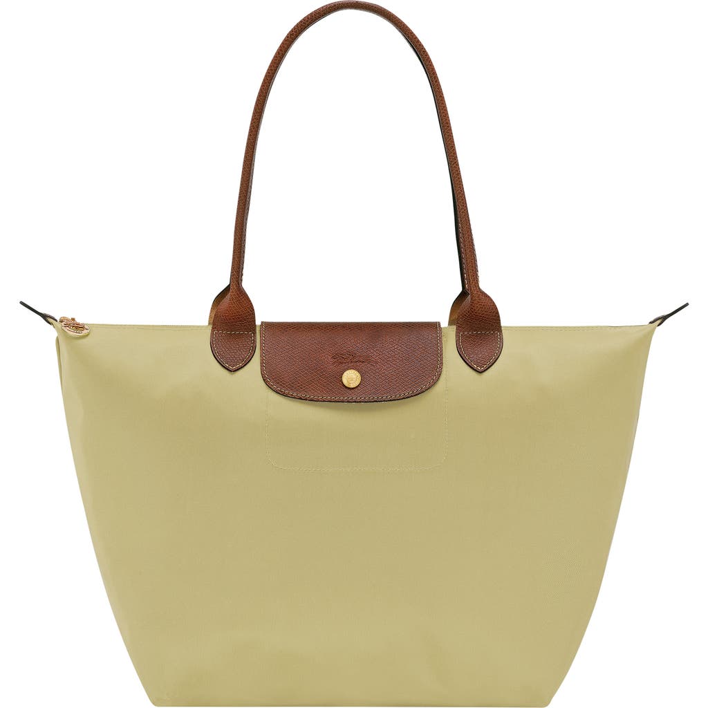 Longchamp Large Le Pliage Tote In Green
