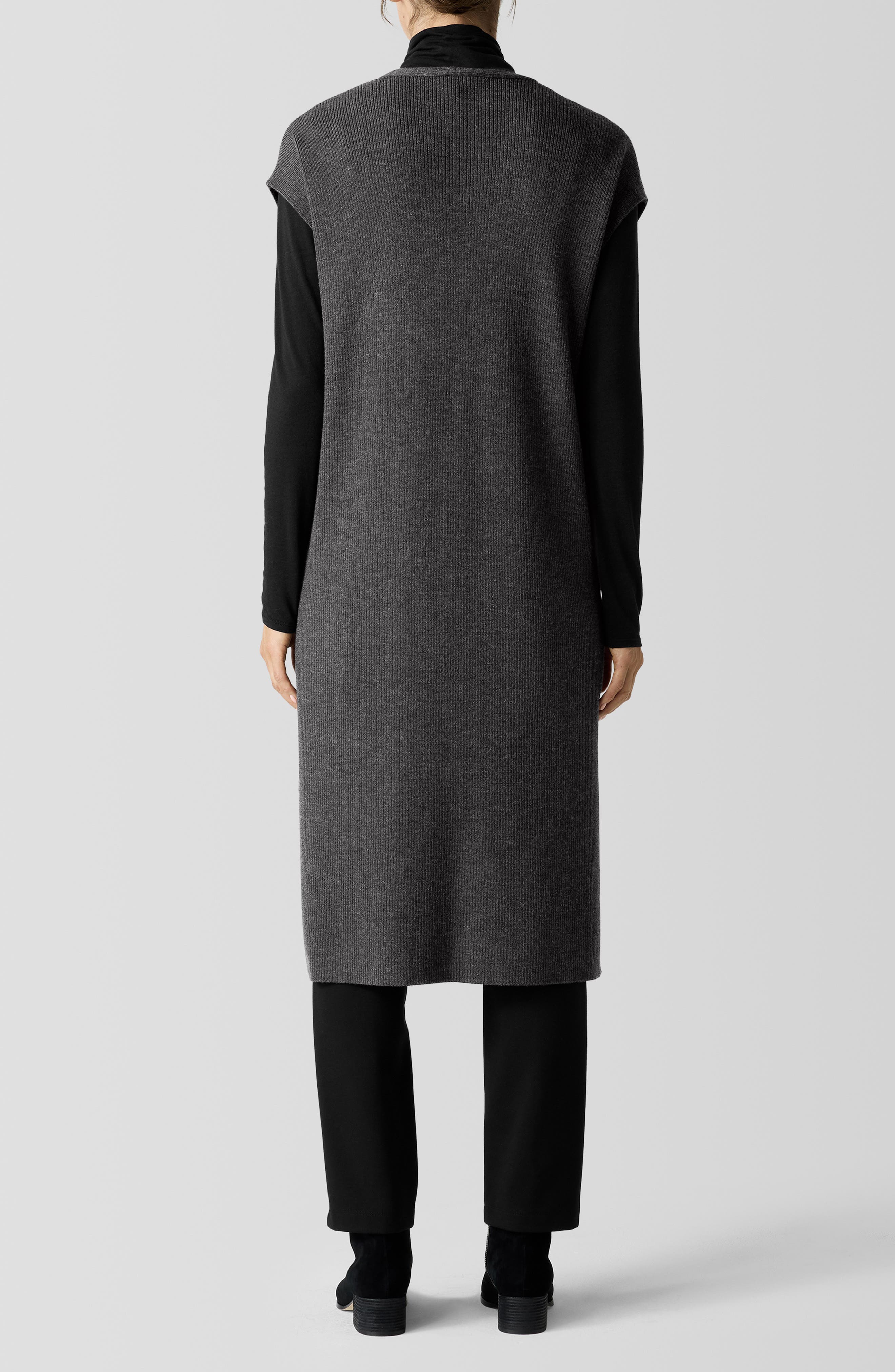 V-Neck Wool Shift Dress - image 2
