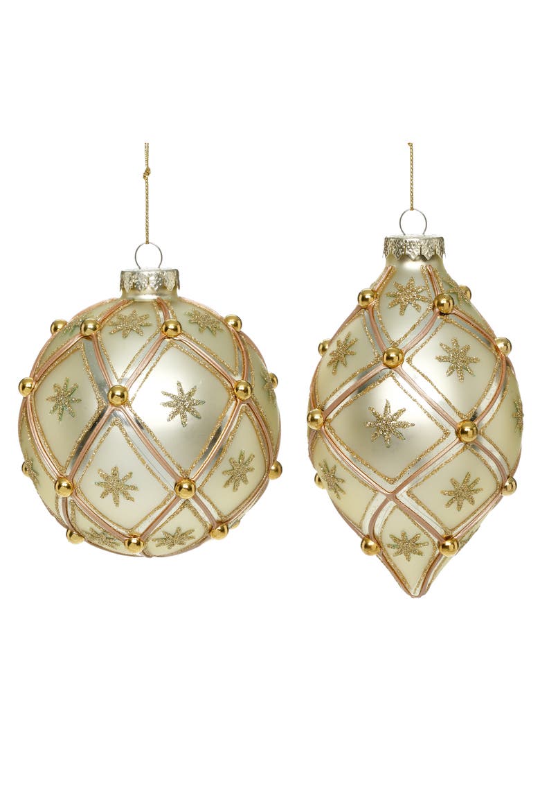 Snowflakes Ornament, Box of 6, Main, color, Ivory