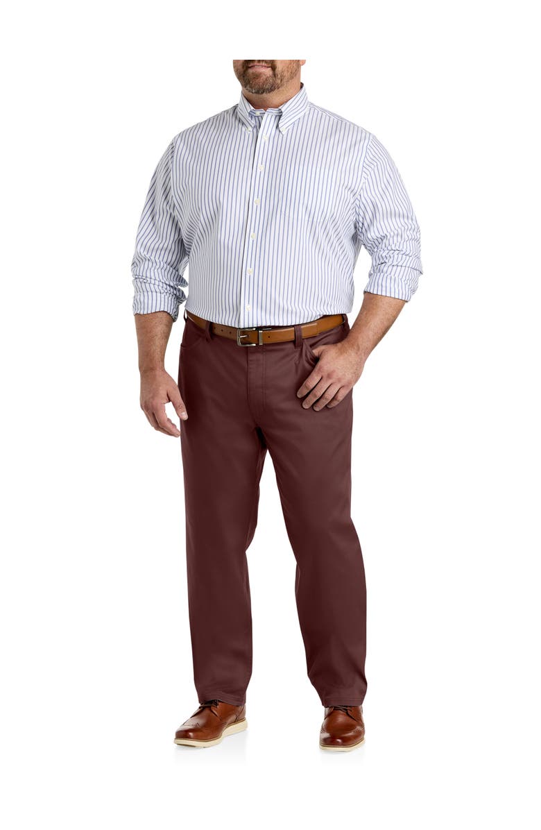 Oak Hill Premium by DXL Straight-Fit Tech Pants, Alternate, color, Bitter Chocolate