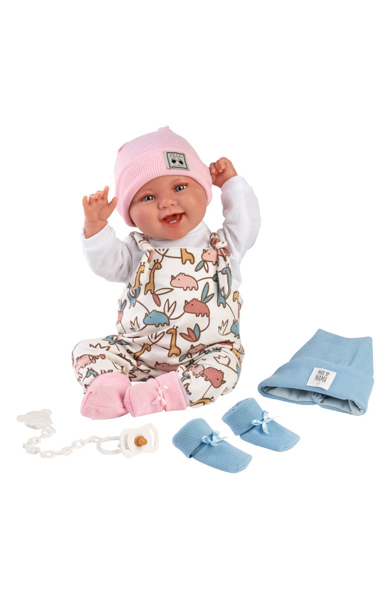 Llorens Bobbie 17.3-Inch Laughing Articulated Baby Doll, Alternate, color, Multi