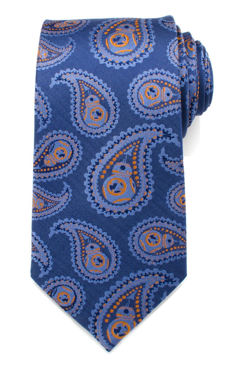 Cufflinks, Inc. Star Wars<sup>™</sup> - BB-8 Paisley Silk Tie, Main, color, 