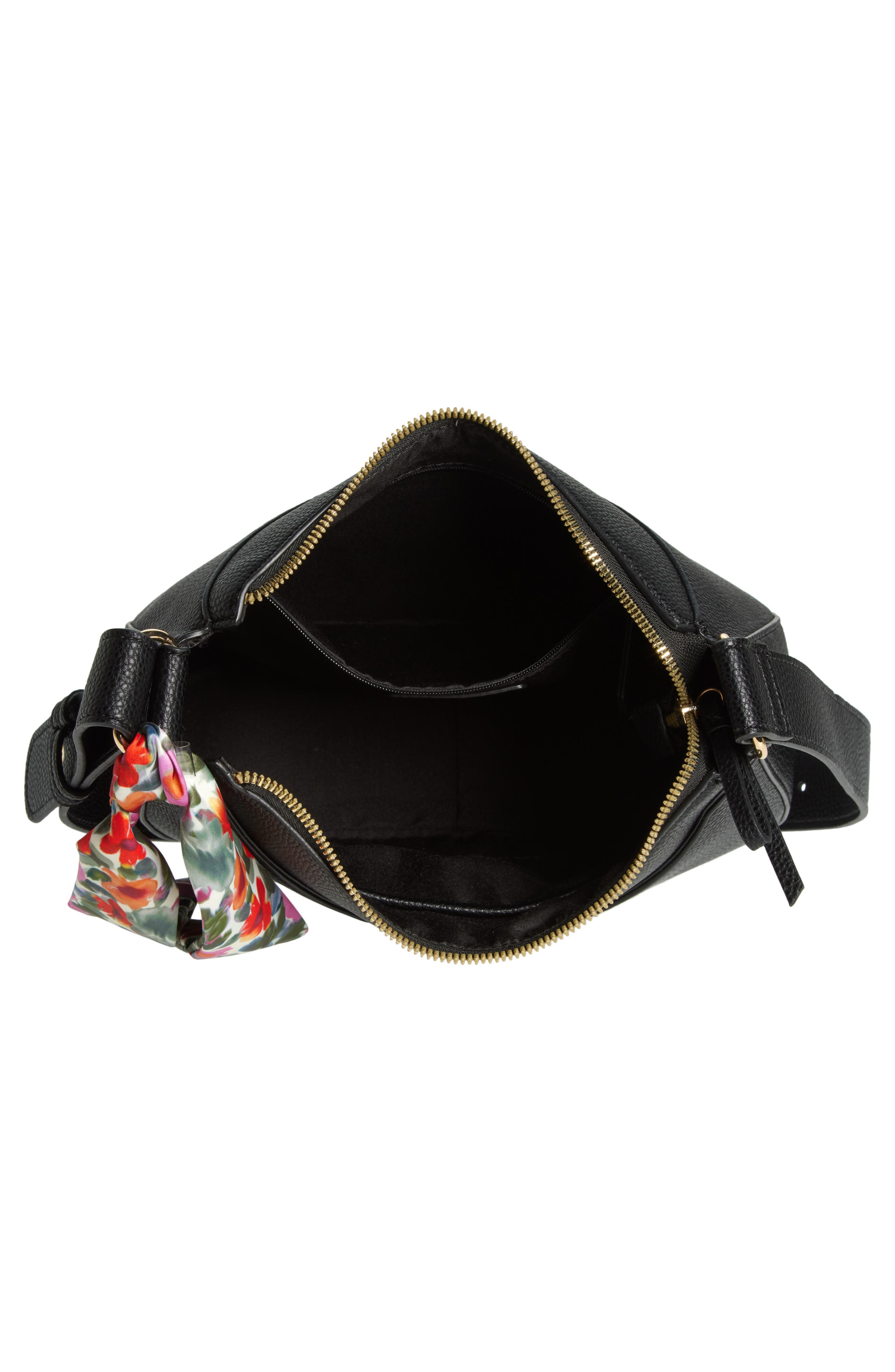 Nanette Lepore Scarf Crescent Shoulder Bag, Alternate, color, 