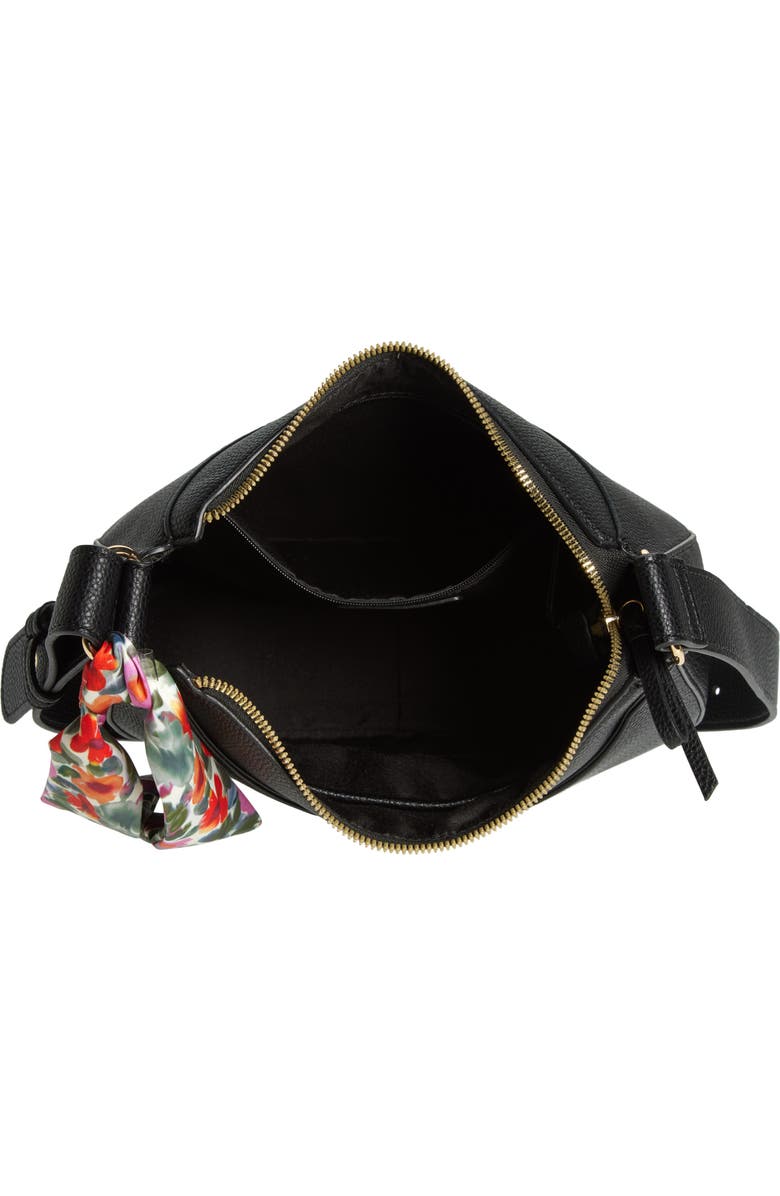 Nanette Lepore Scarf Crescent Shoulder Bag, Alternate, color,