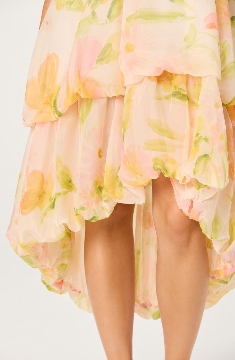 ASTR the Label Serenidy Floral High-Low Dress, Alternate, color, Blush Multi Floral