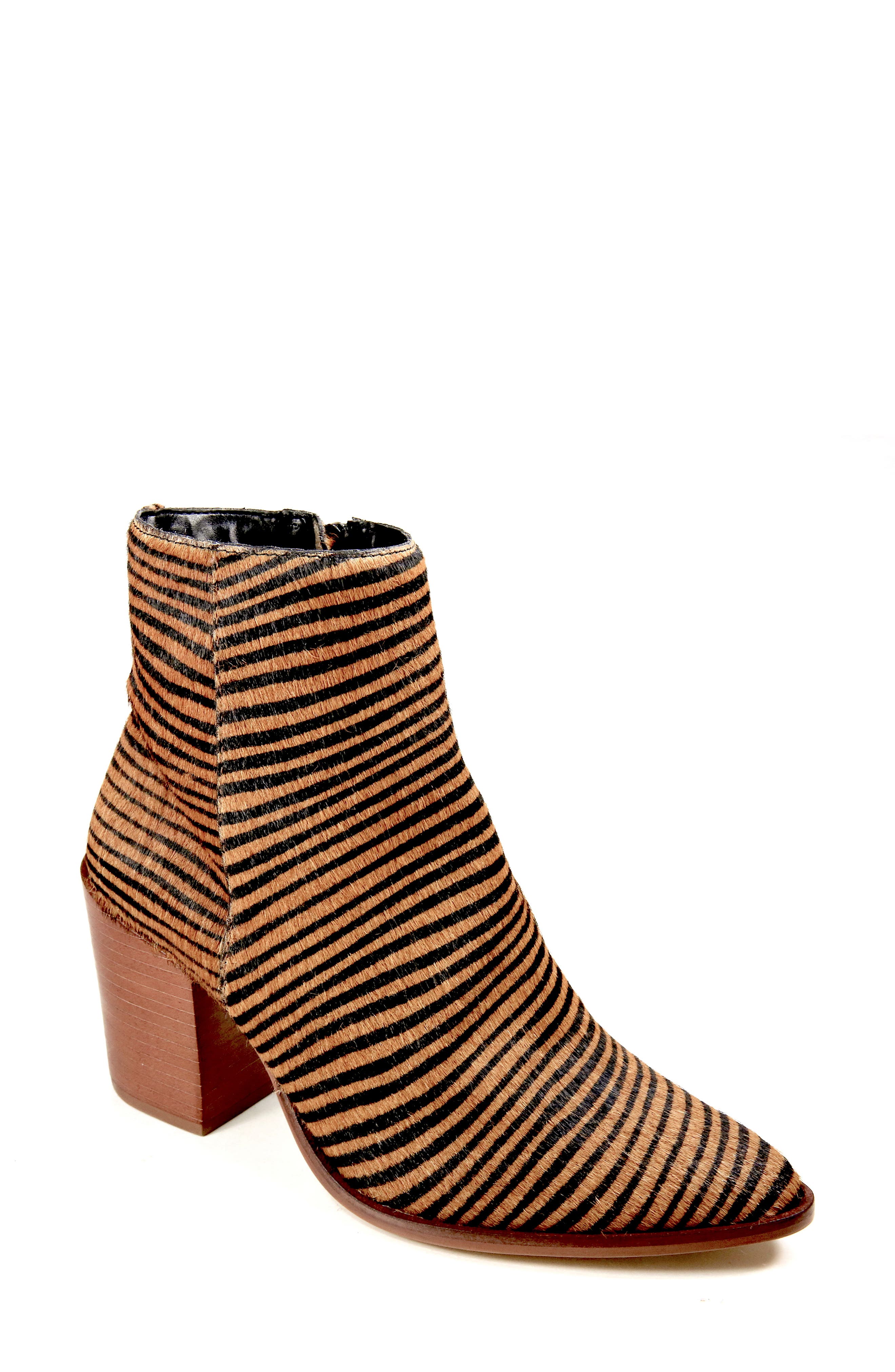 Shasta Bootie, Main, color, ZEBRA TAN