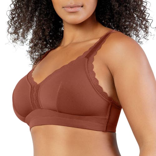 Parfait Dalis Wire-free Bralette In Brown