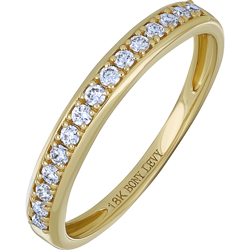 Bony Levy Bardot 18k Gold Diamond Stackable Ring In Gold