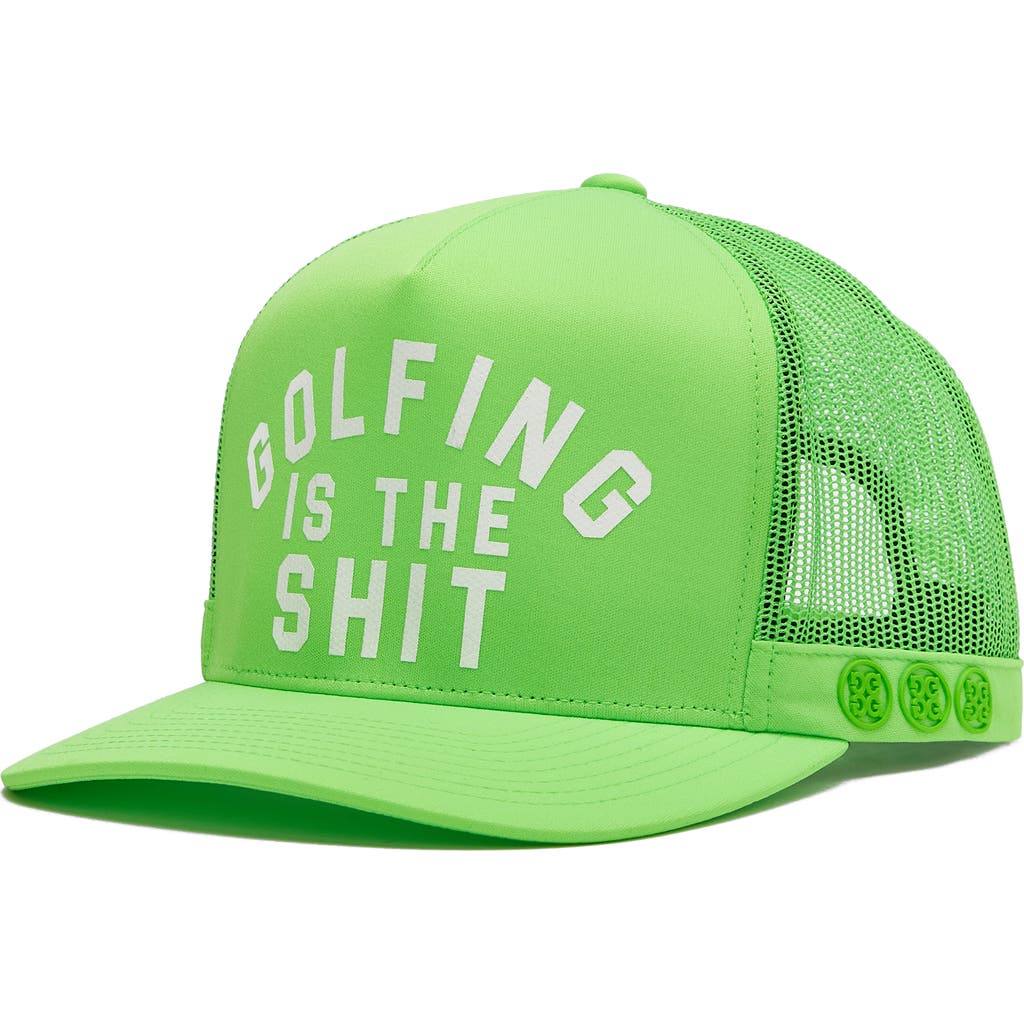 G/fore Golfing Snapback Trucker Hat In Gecko