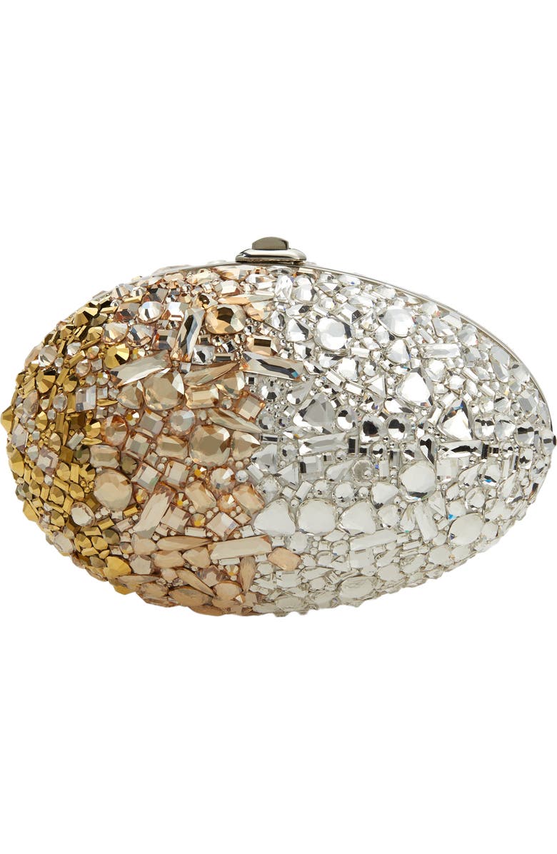 JUDITH LEIBER COUTURE 60th Anniversary Crystal Egg Clutch, Main, color,