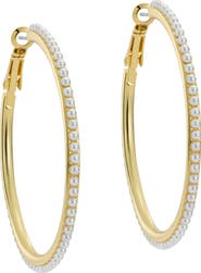 Ted Baker Perla Faux Pearl Hoop Earrings