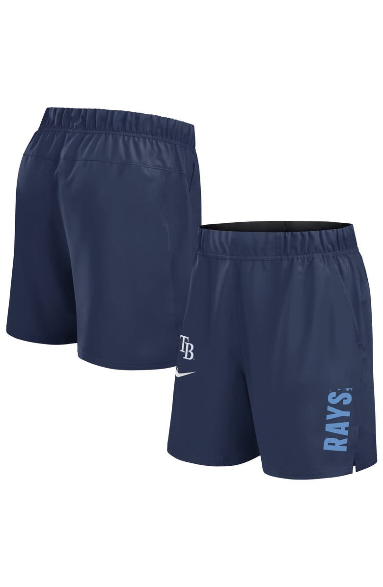 Nike Men's Nike Navy Tampa Bay Rays Woven Victory Performance Shorts, Alternate, color, Navy