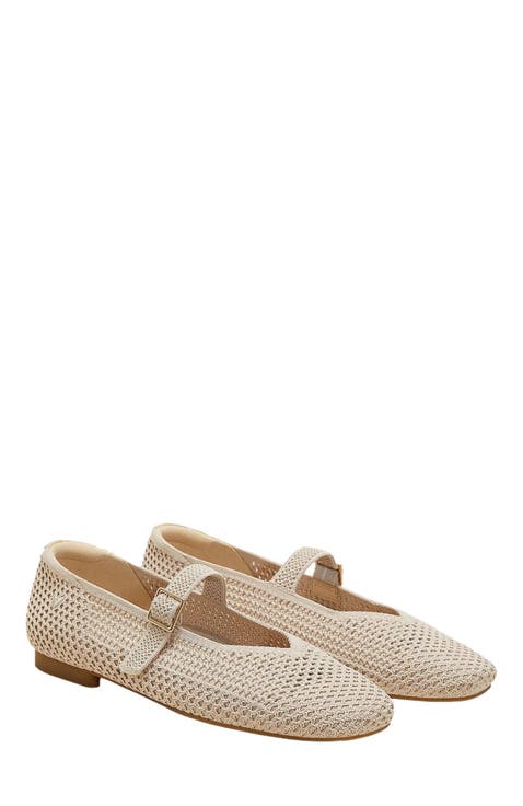 Margot Mary-Jane Square-Toe Ballet Flats