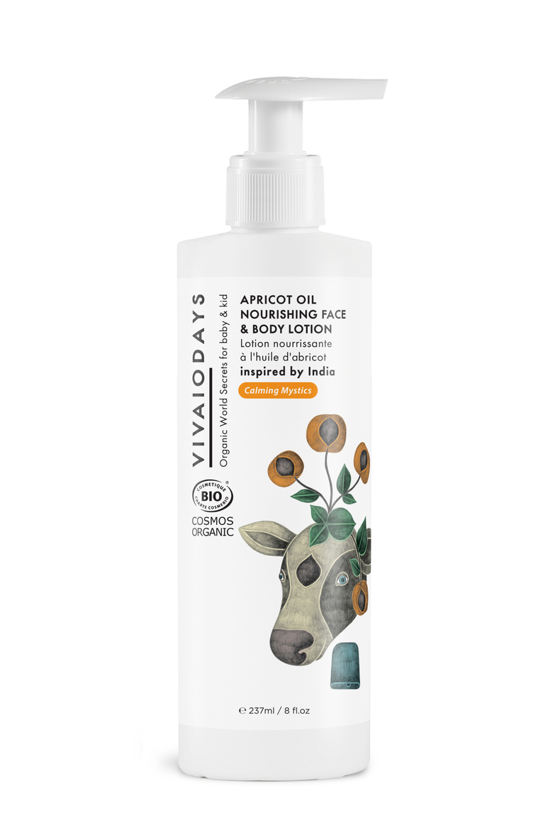 Apricot Oil Nourishing Face & Body Lotion, Main, color, White
