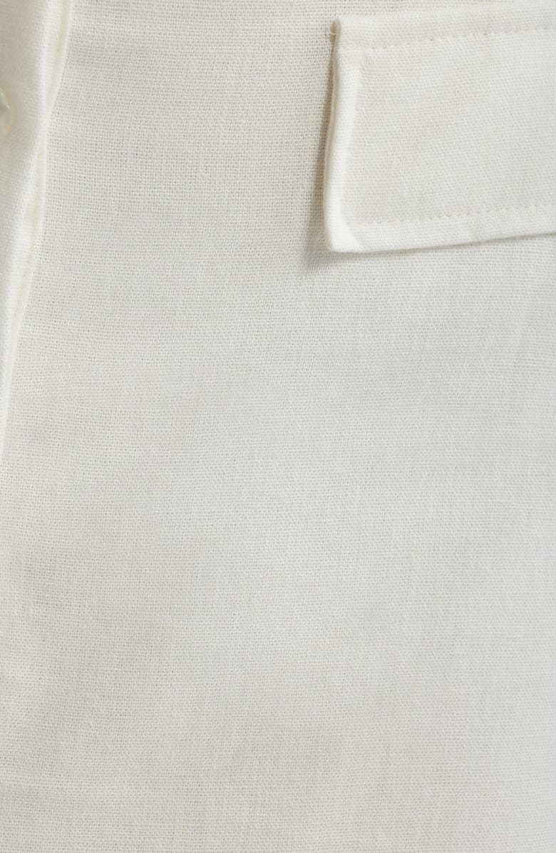 Bella Venice The Gracie Linen Blend Miniskirt, Alternate, color, White