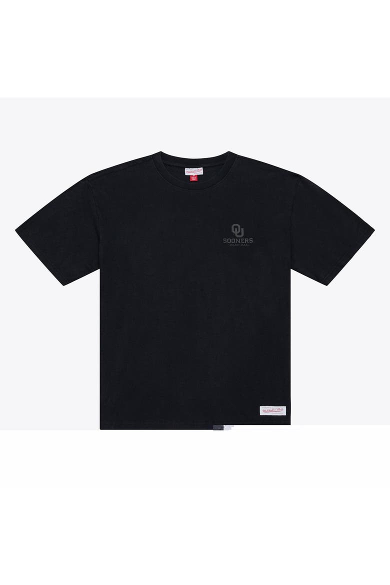 Men's Mitchell & Ness  Black Oklahoma Sooners Monochrome Icon T-Shirt, Main, color, Black