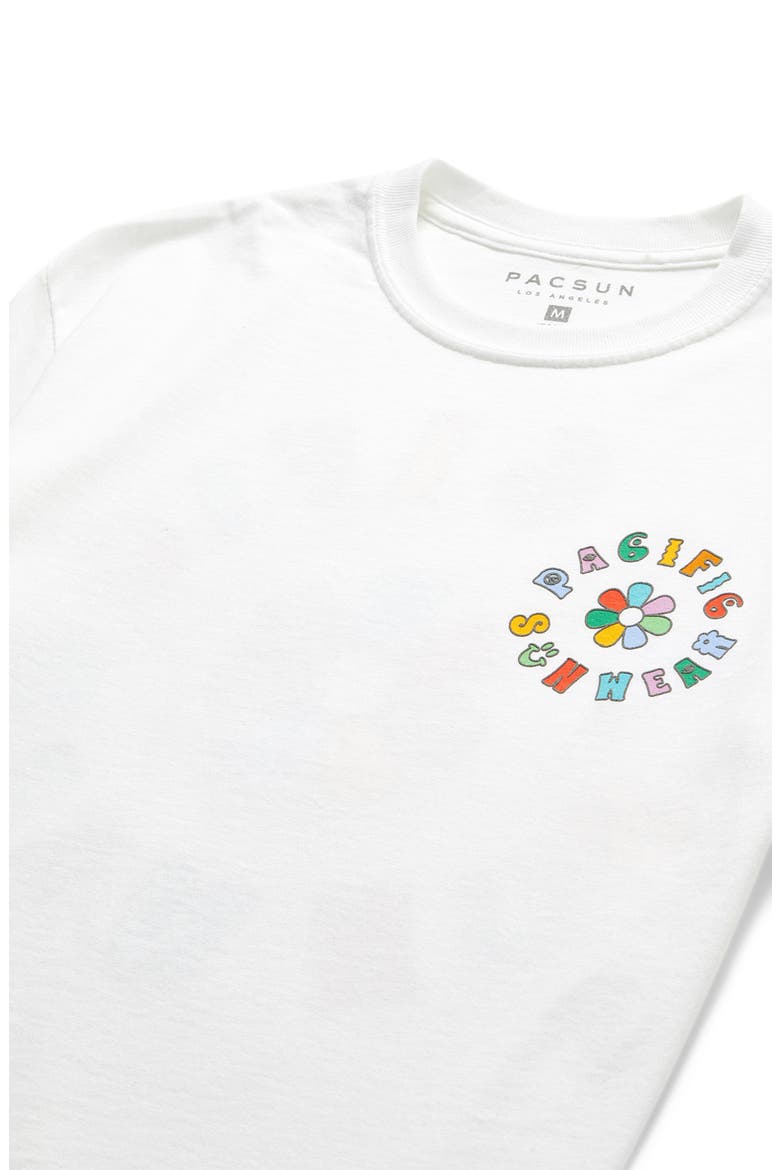 Floral Icon Graphic Tee, Alternate, color, WHITE