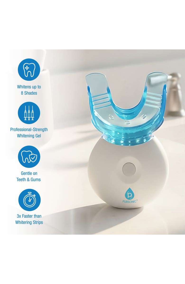 PURSONIC PureWhite LED Whitening Treatment Kit, Alternate, color, White