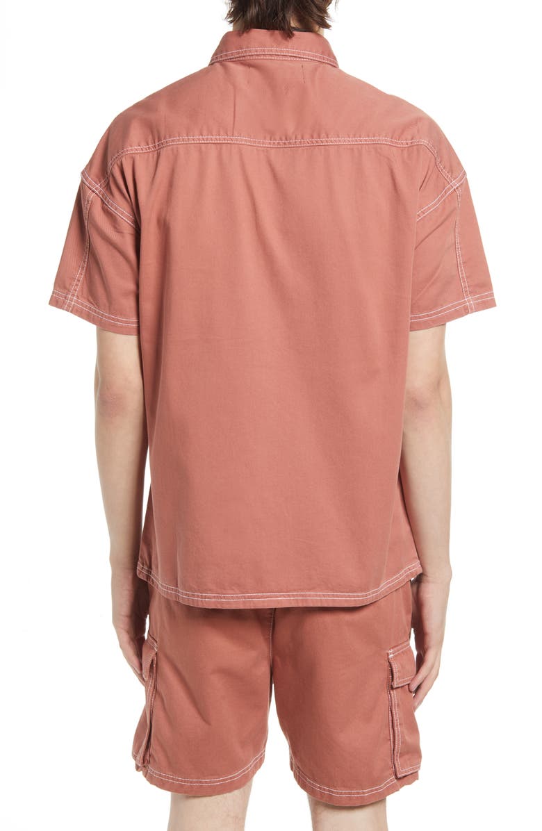 Native Youth Washed Cotton Button Down Shirt, Alternate, color,