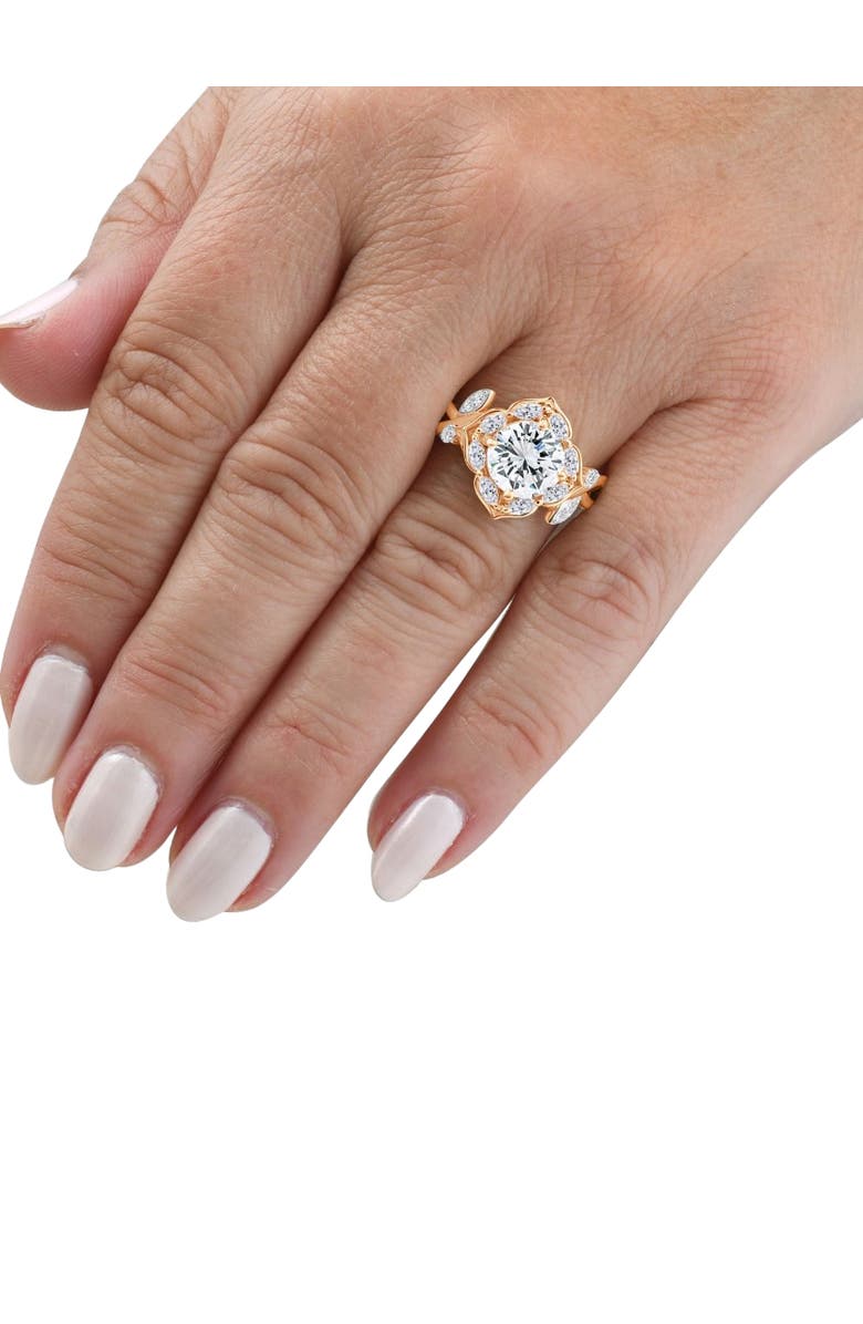 Bliss Diamond Certified 2.53Ct Diamond Engagement Vine Petal Ring 14k Gold Lab Grown, Alternate, color,