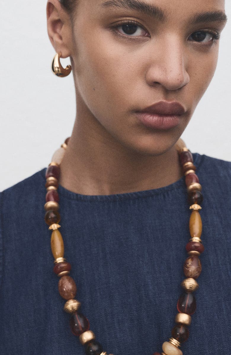 MANGO Denim Crop Top, Alternate, color, Open Blue