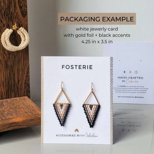 Fosterie Luna Tassel Earring In Orange