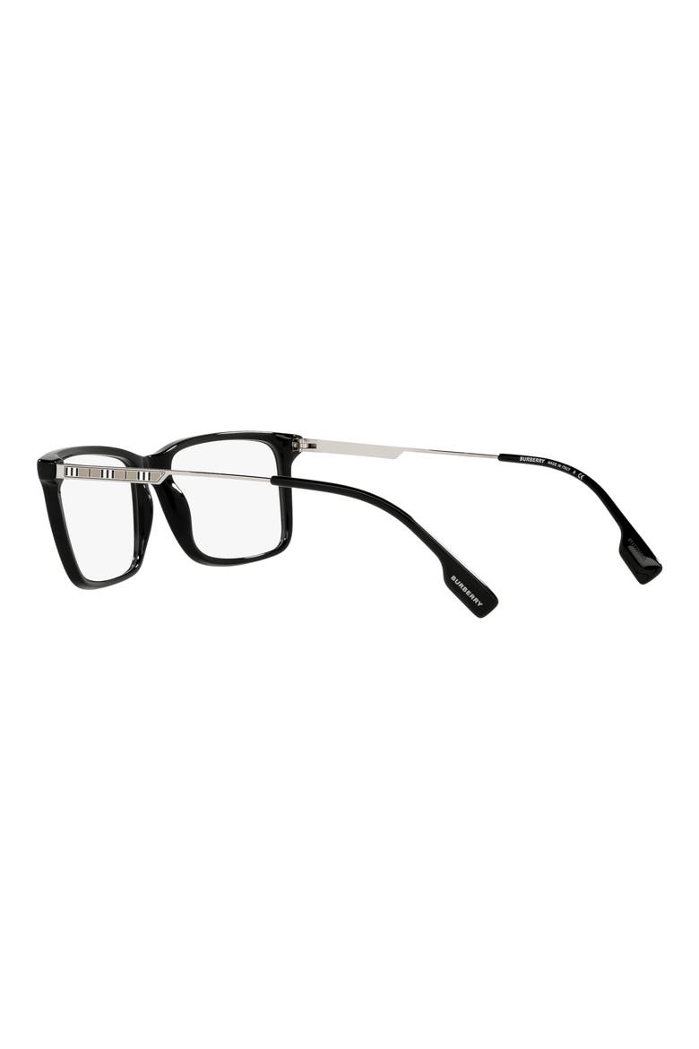 Harrington 57mm Rectangular Optical Glasses, Alternate, color, BLACK