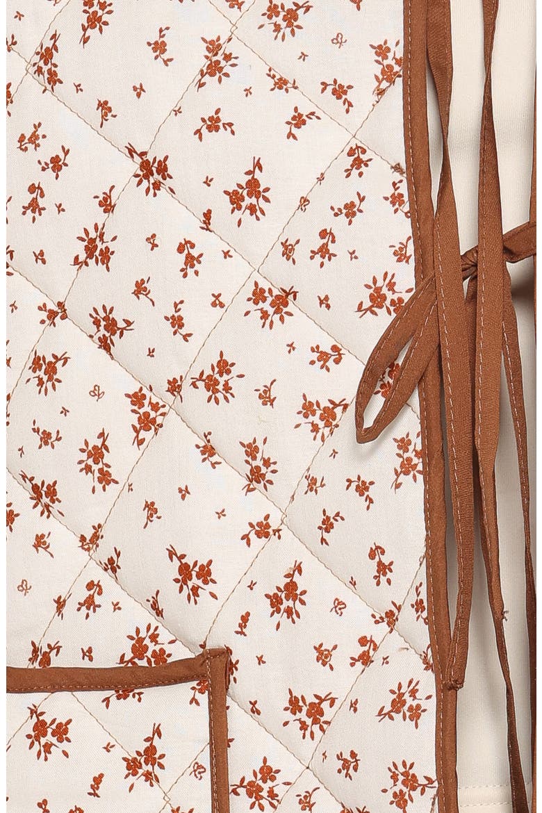Cindie Quilted Jacket, Alternate, color, BROWN DITSY FLORAL