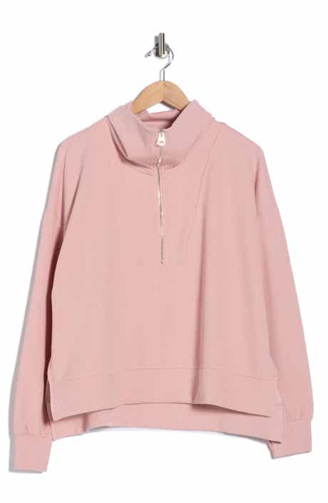 NYDJ Ribbed Scuba Half Zip Sweatshirt