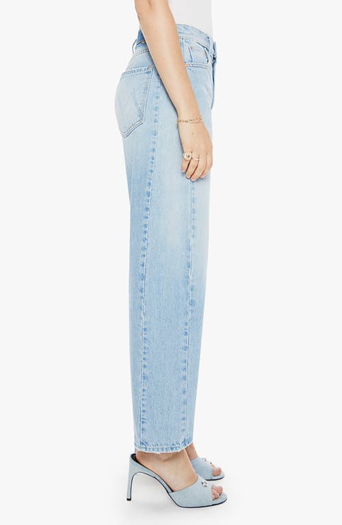 Shop Mother The Full Pipe Flood High Waist Barrel Leg Jeans In Back Pedal