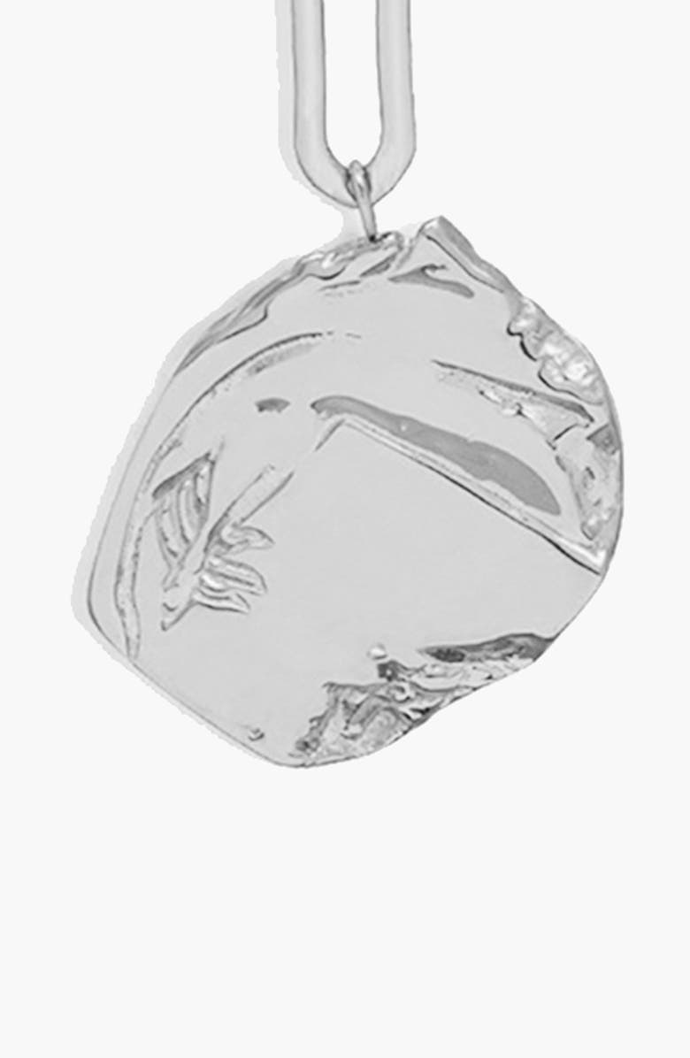 YOJ Maxi Mao Pendant Necklace in Silver, Alternate, color, Silver