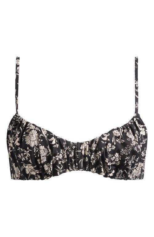 Ulla Johnson Naomi Ruched Bikini Top In Multi