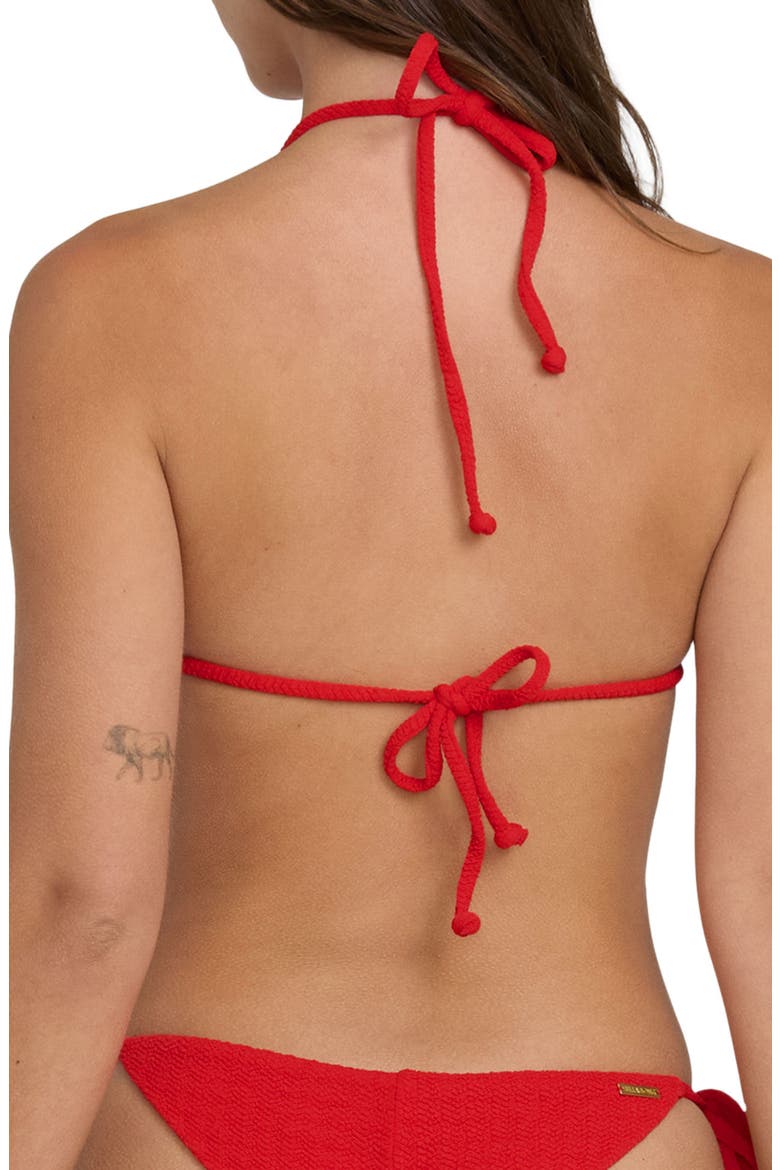 Rising Tide Remi Triangle Bikini Top, Alternate, color, FIESTA RED