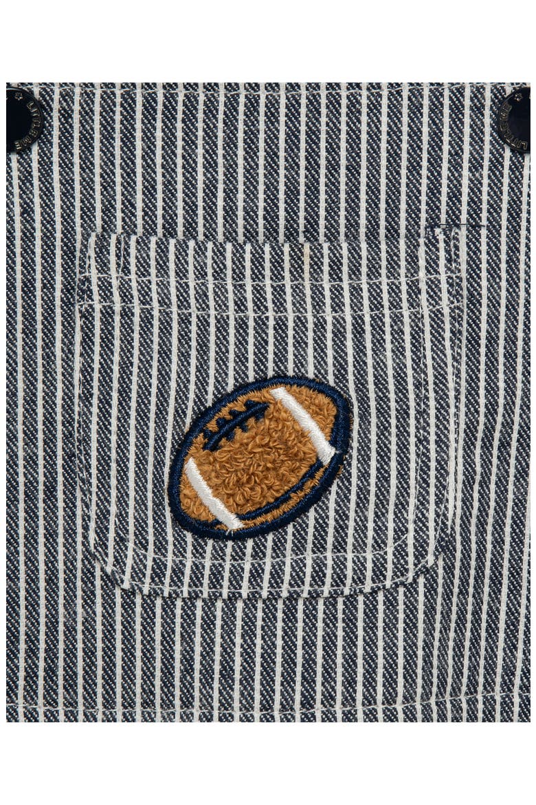 Kids' Football Overalls & T-Shirt Set, Alternate, color, BLUE