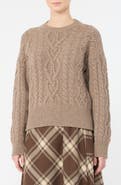 Weekend Max Mara Virgin Wool Cable Knit Sweater