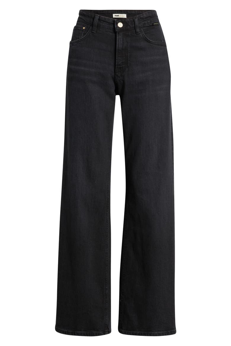 Taylor High Waist Wide Leg Jeans, Alternate, color, DARK SMOKE GOLD PREM